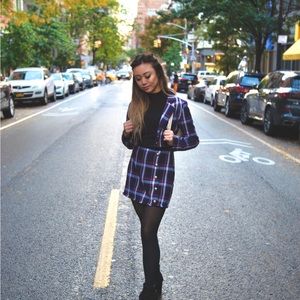 Navy blue blazer & skirt set